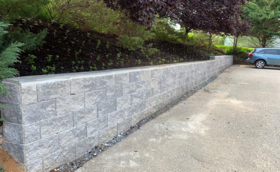 Stone Retaining wall by ProLandscapes in MD