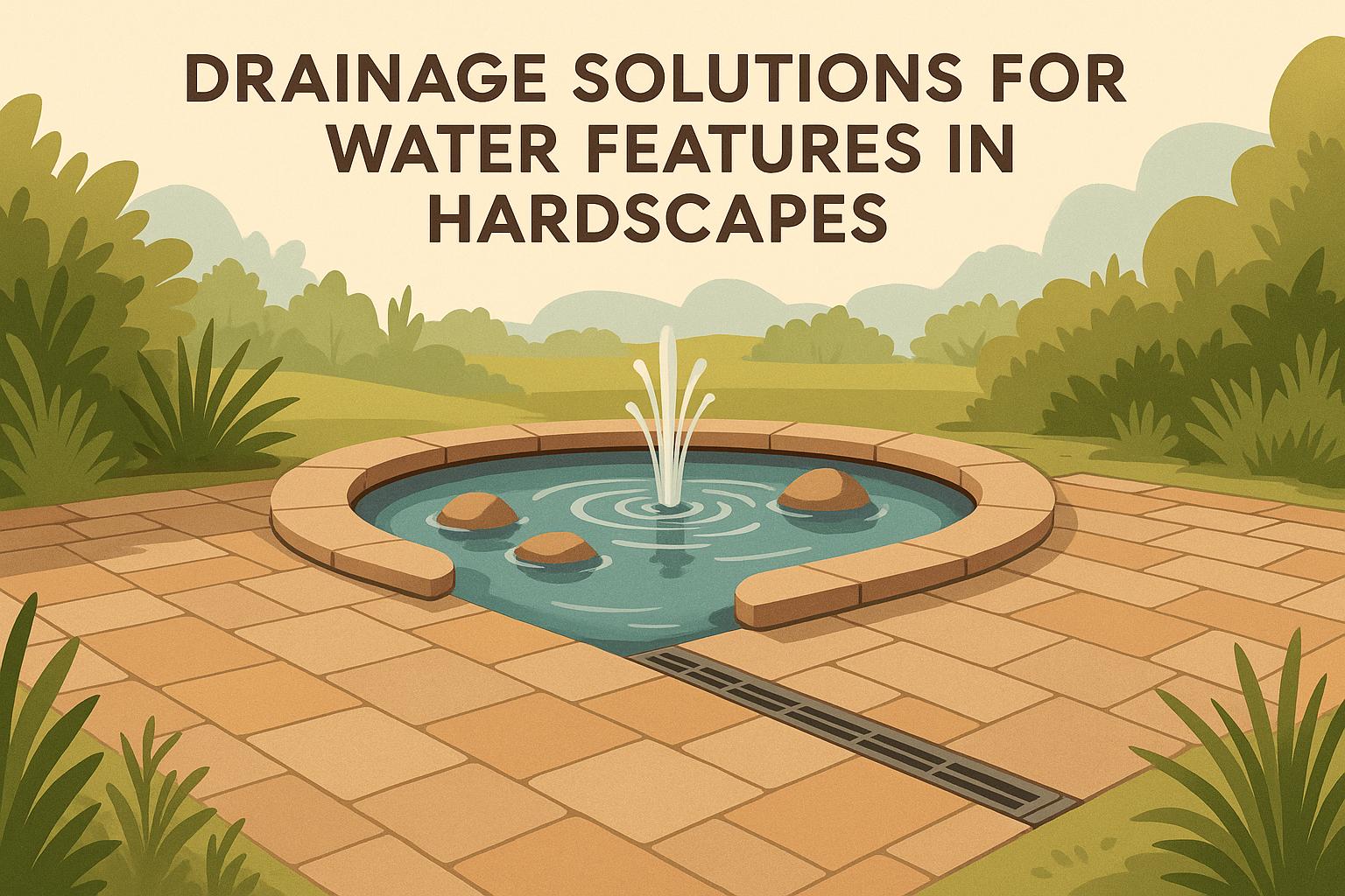 Drainage Solutions for Water Features in Hardscapes