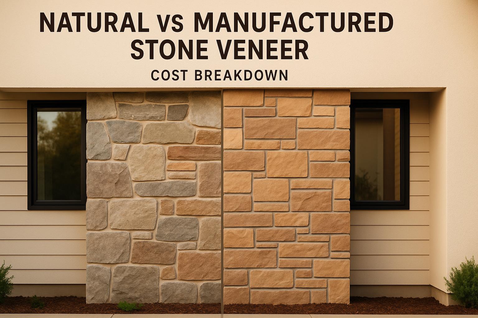 Natural vs Manufactured Stone Veneer: Cost Breakdown