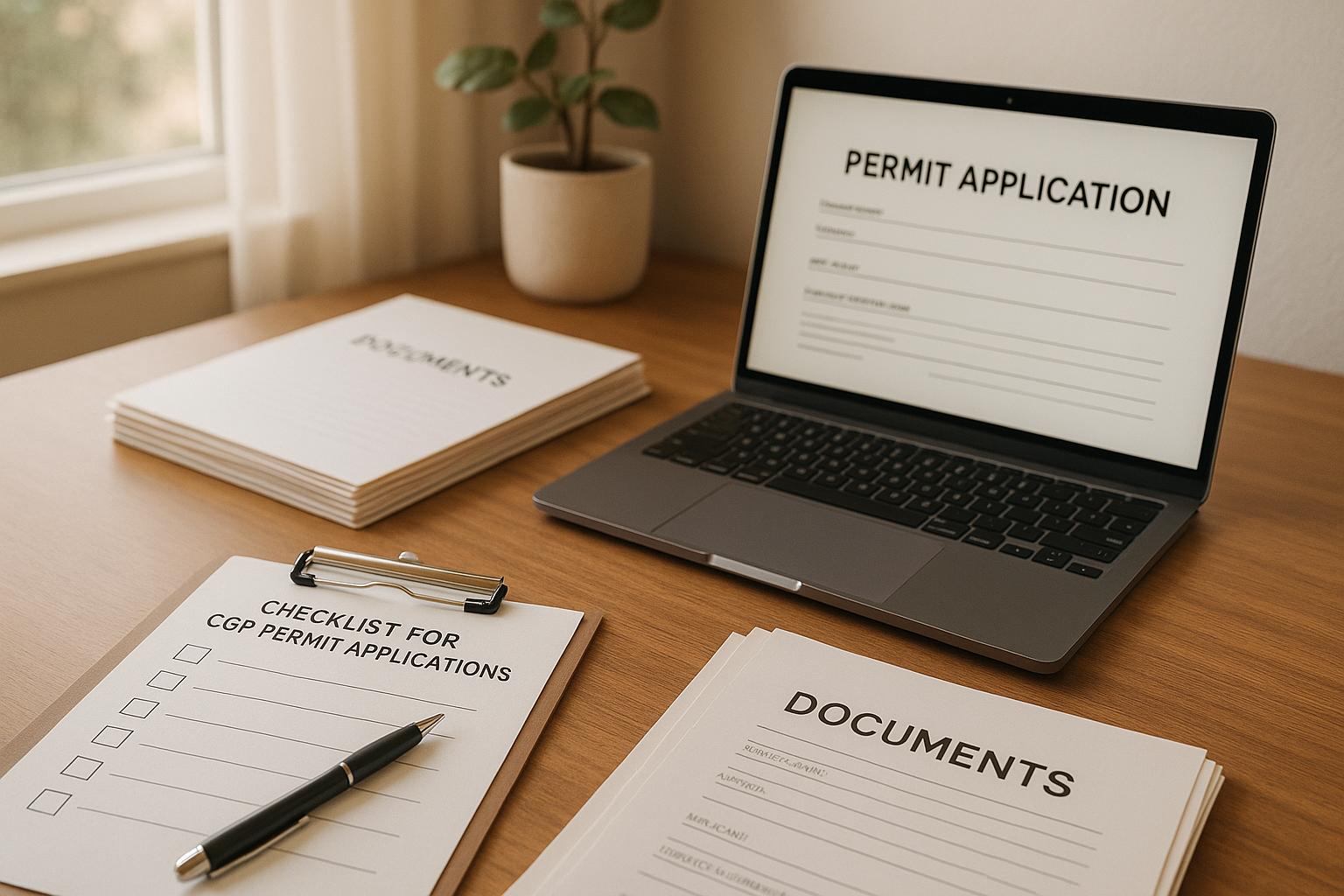 Checklist for CGP Permit Applications