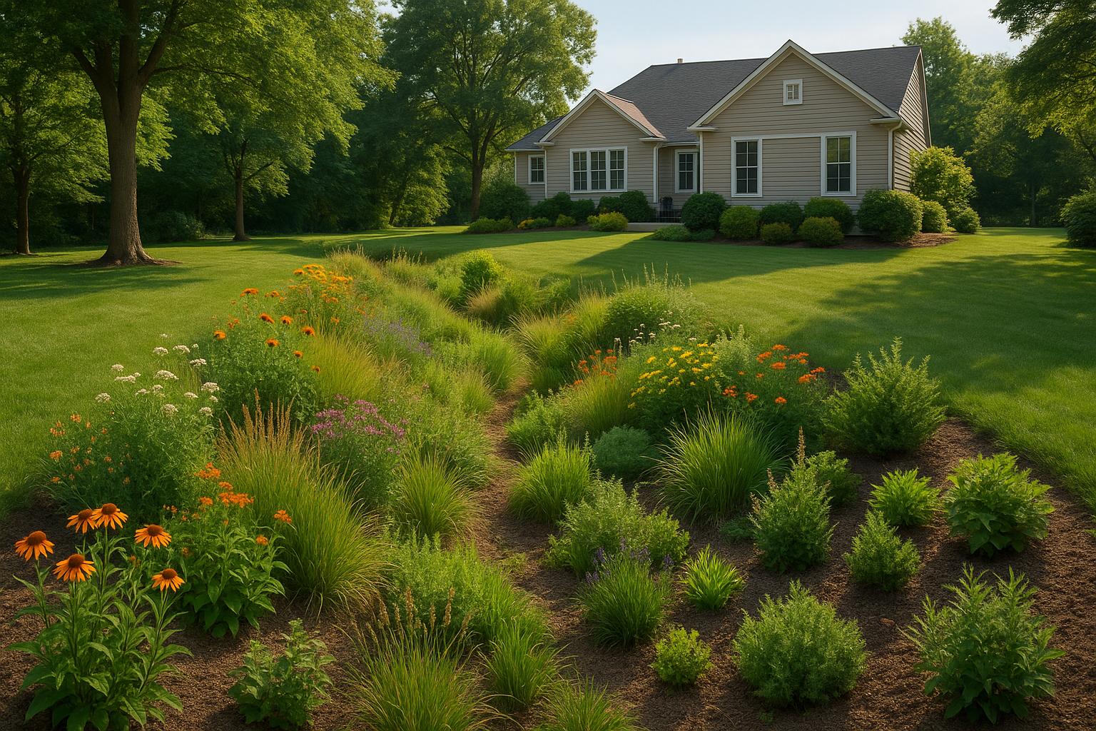 Vegetated Swales in Maryland Homes