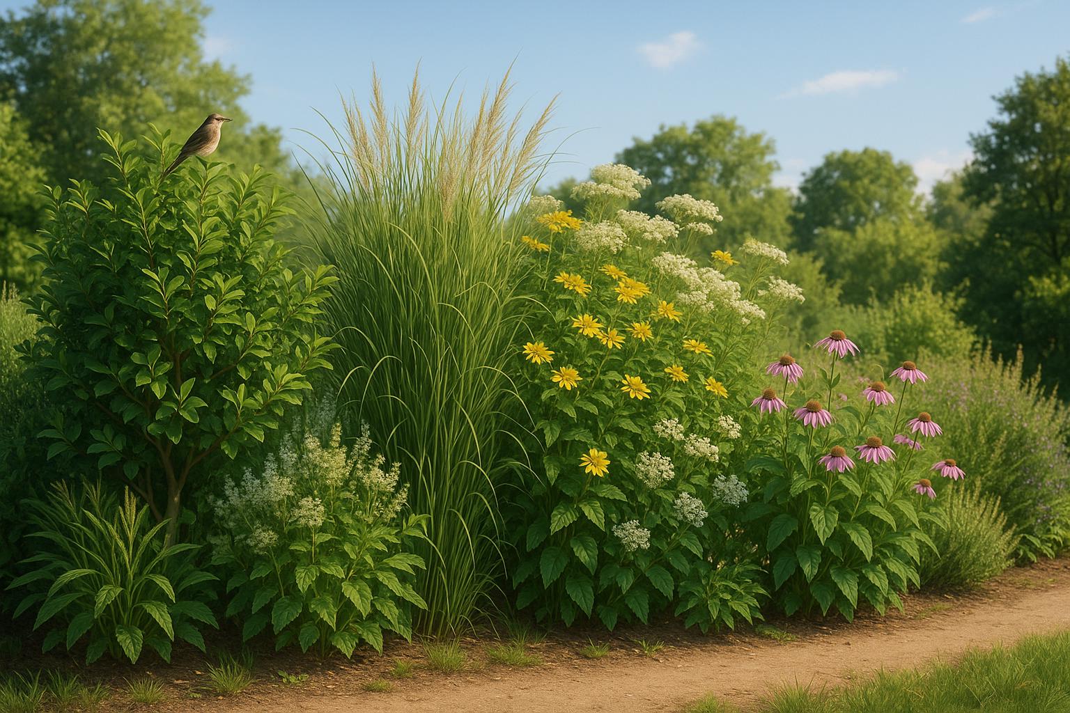 Native Plants for Mixed Height Barriers in Maryland