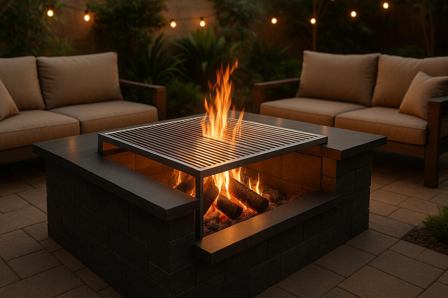 Custom Fire Pits with Built-In Grills: What to Know