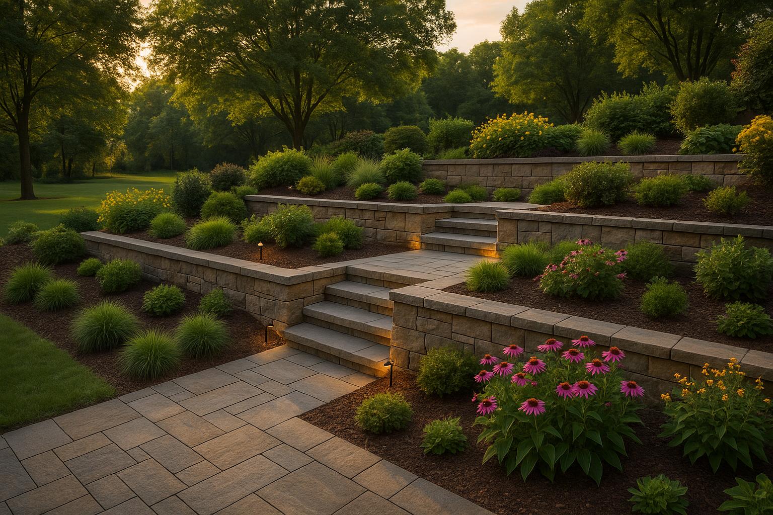Maximizing Space with Multi-Tier Hardscapes