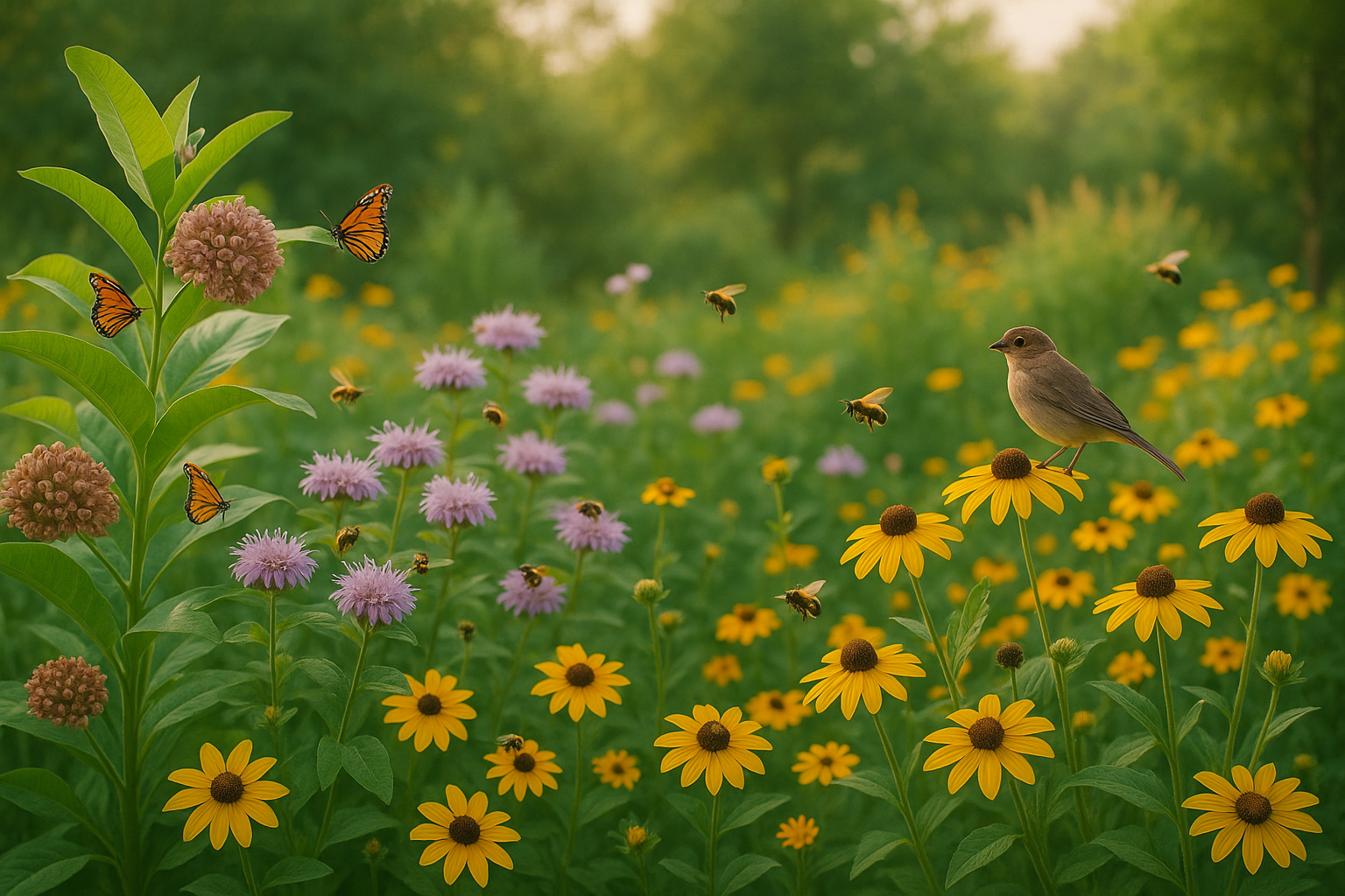 Native Plants for Maryland Pollinator Barriers