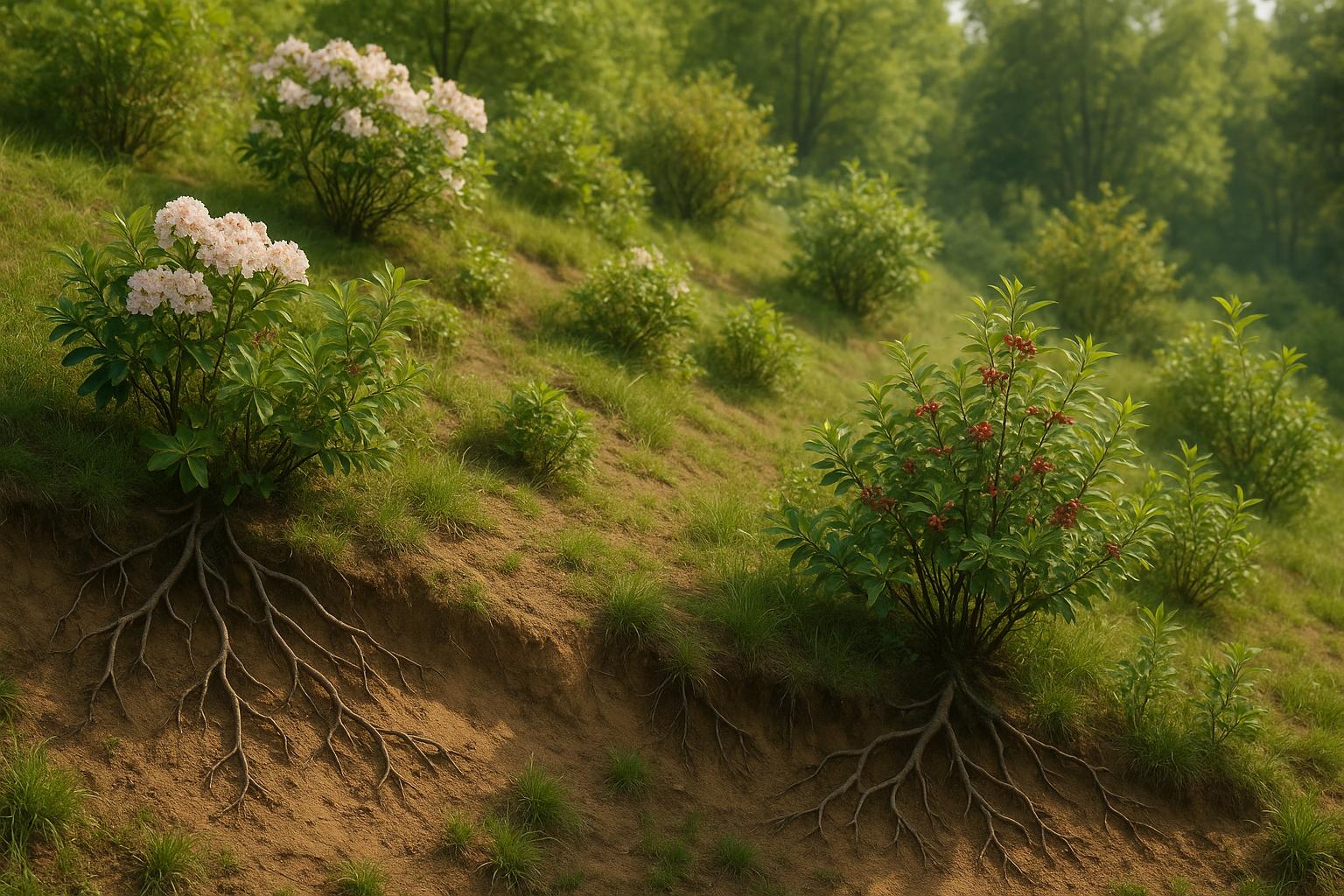 Erosion Control on Slopes: Native Shrubs Guide