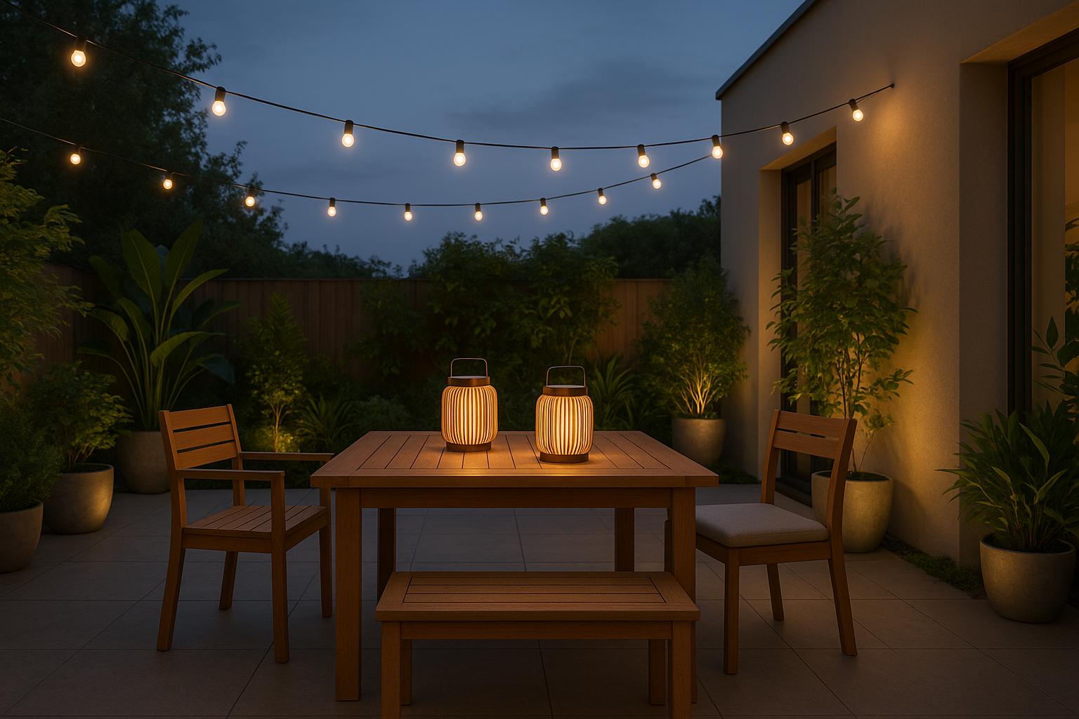 Eco-Friendly Patio Lighting Trends 2025