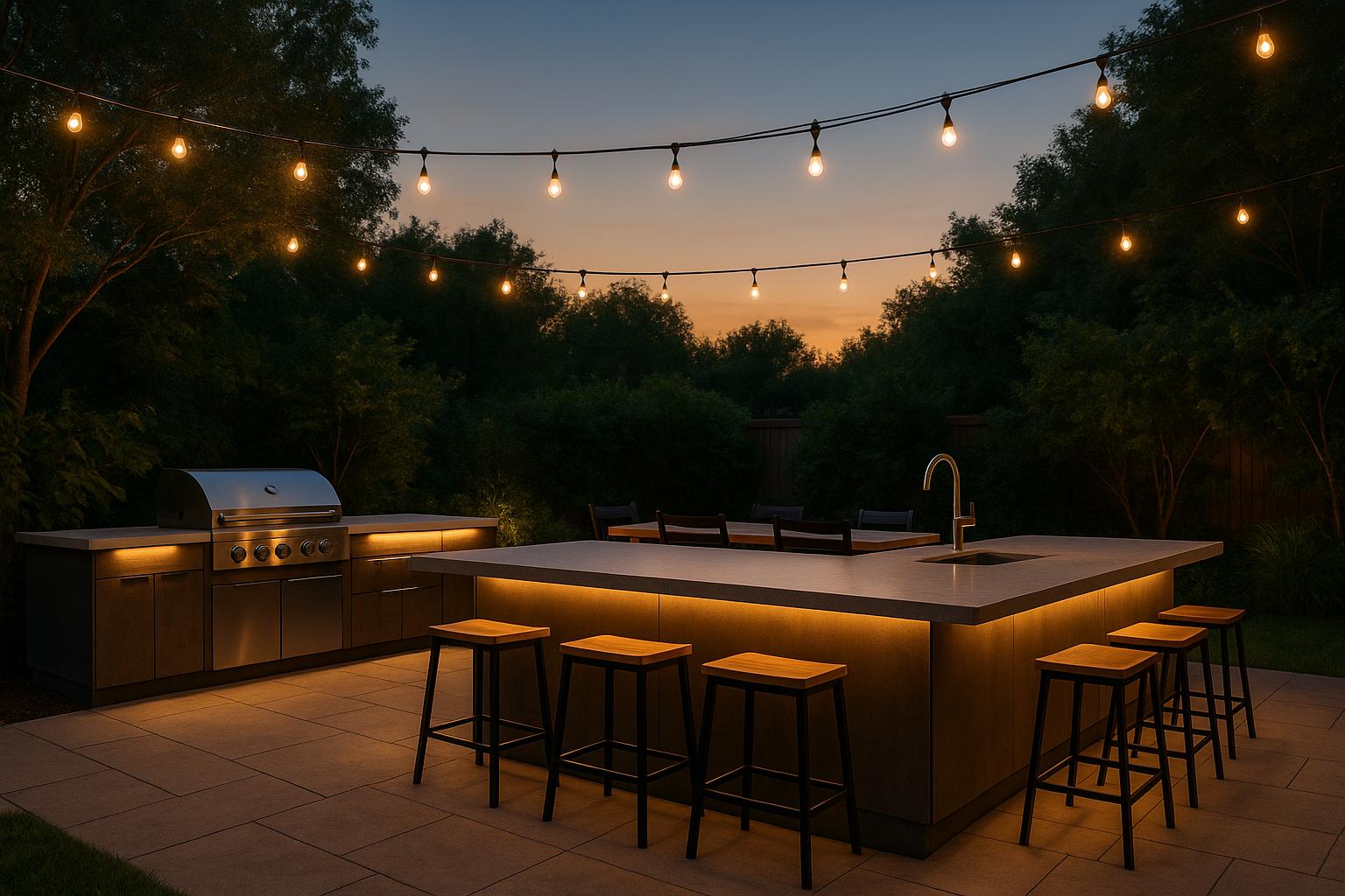 10 Outdoor Kitchen Lighting Ideas