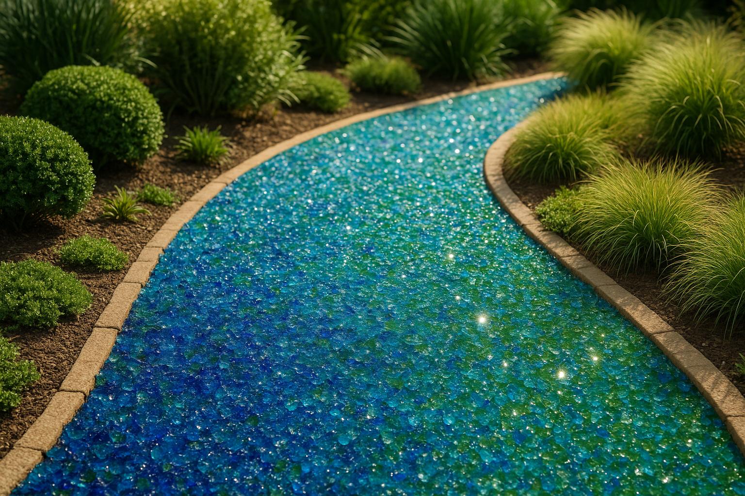 How to Use Crushed Glass in Landscaping