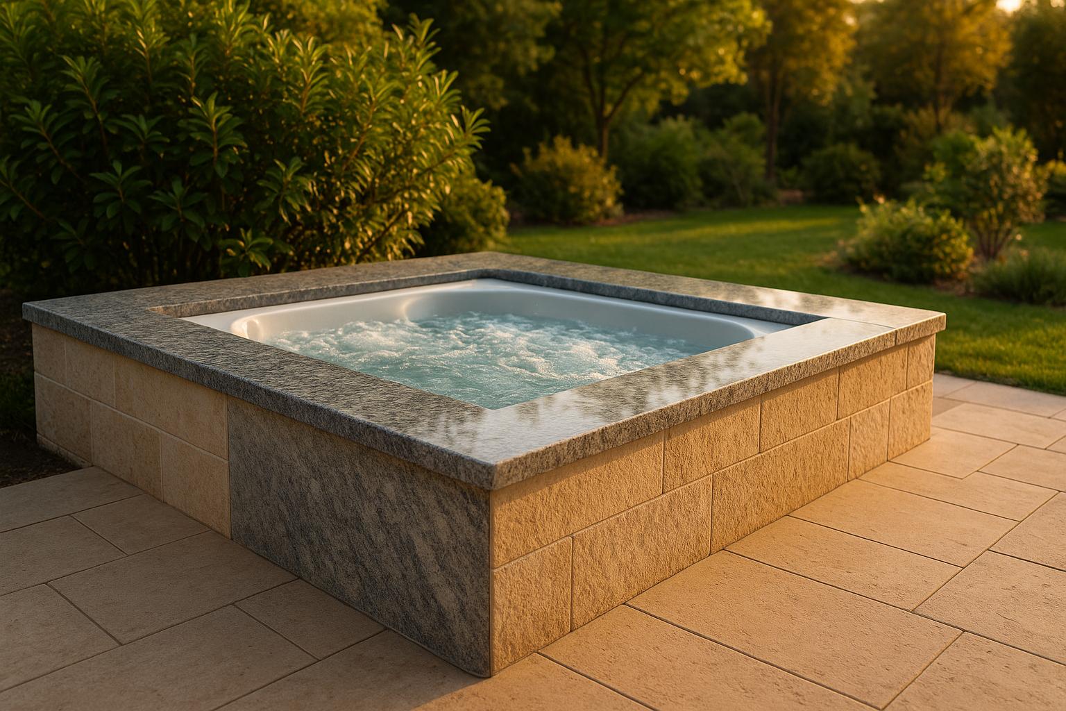 Granite vs. Travertine for Hot Tub Surrounds