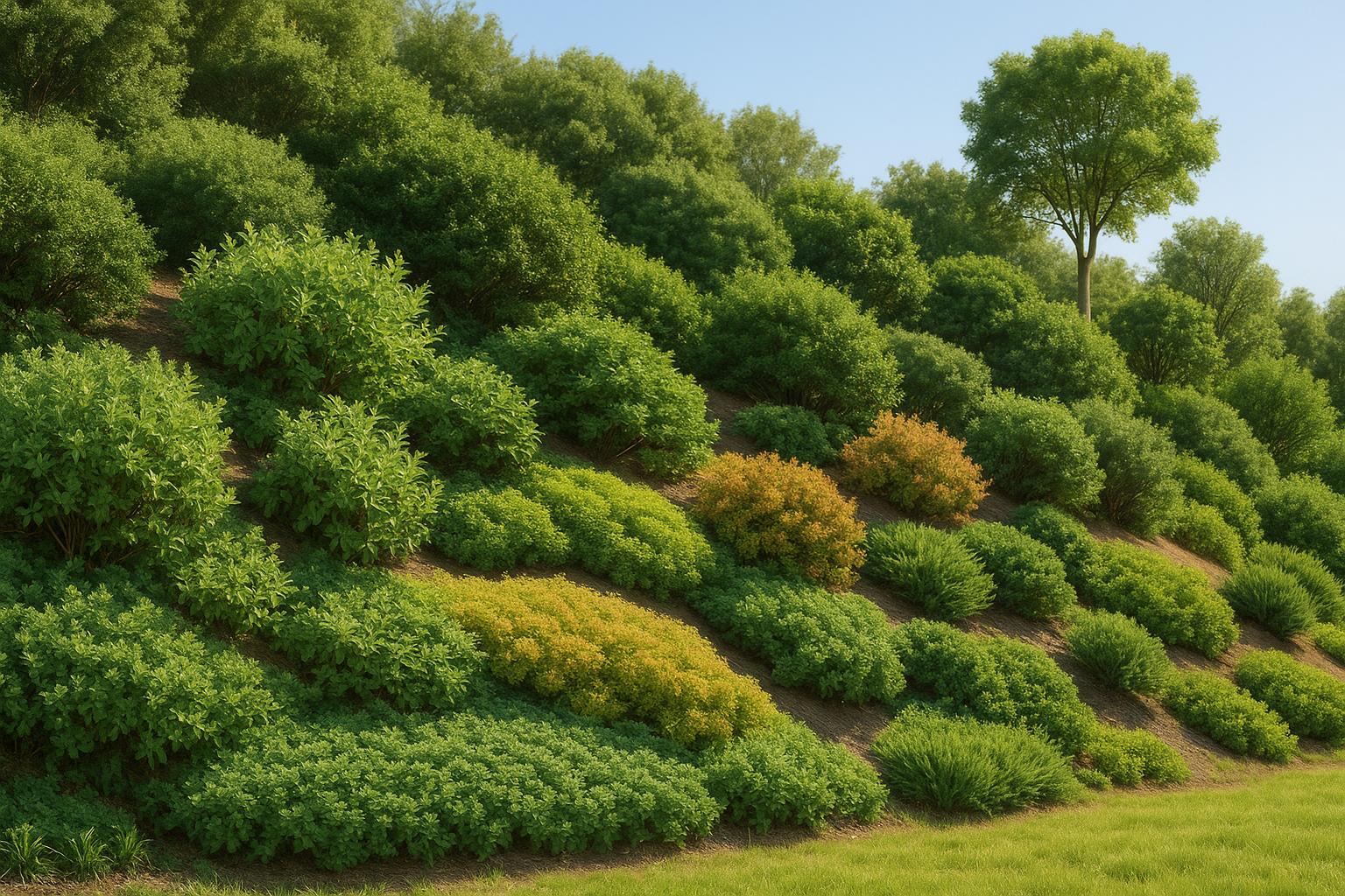 Layering Plants for Slope Erosion Control