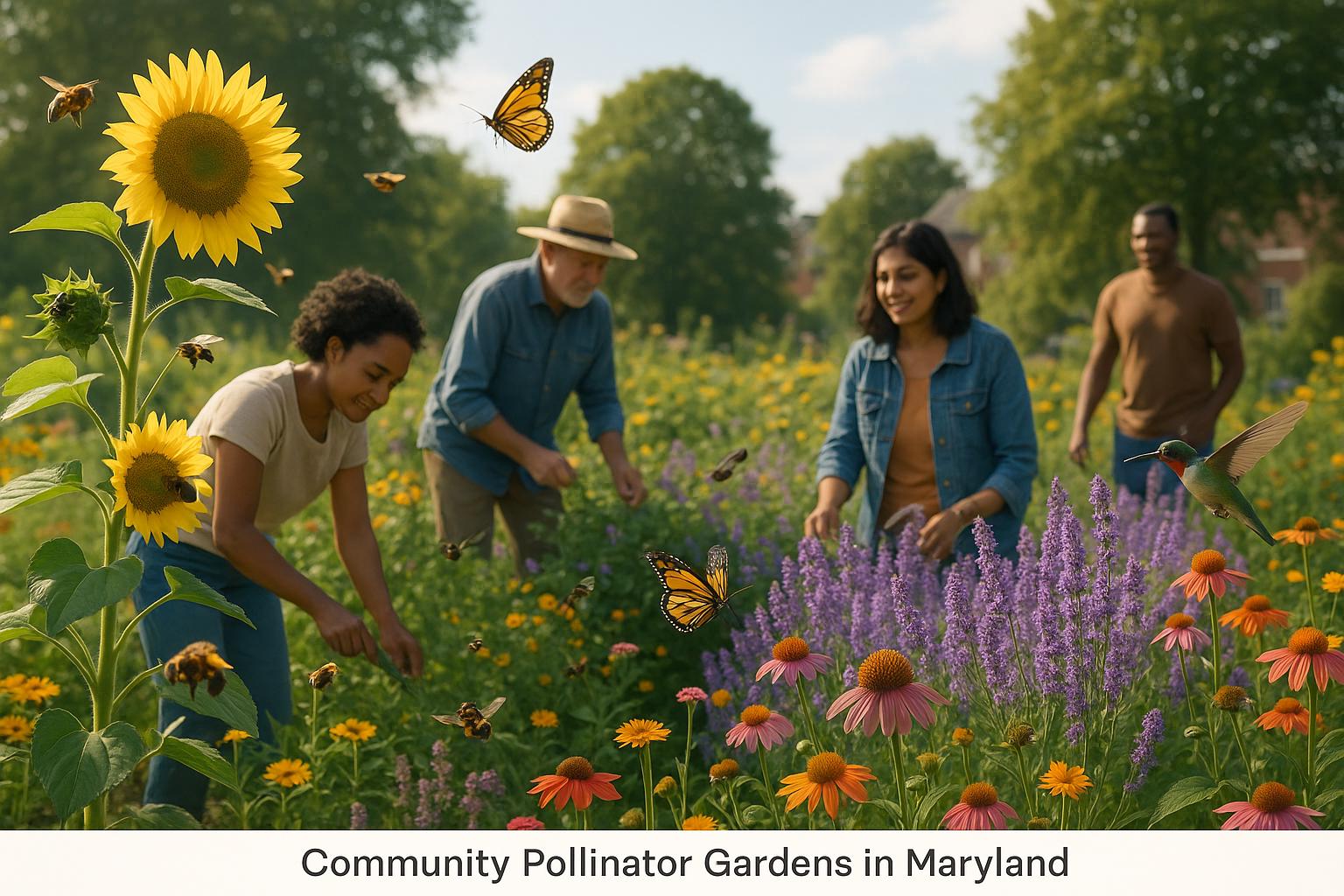 Community Pollinator Gardens in Maryland