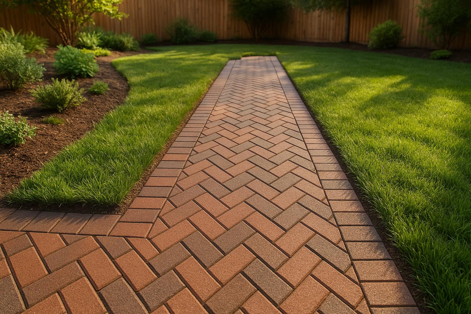 How to Lay a Herringbone Paver Walkway