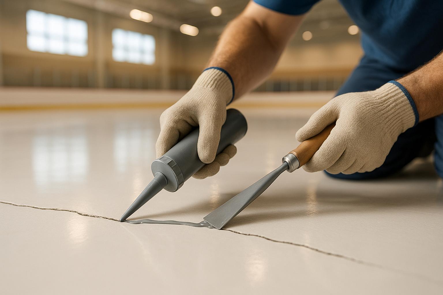 How to Repair Cracks in Skating Rink Floors