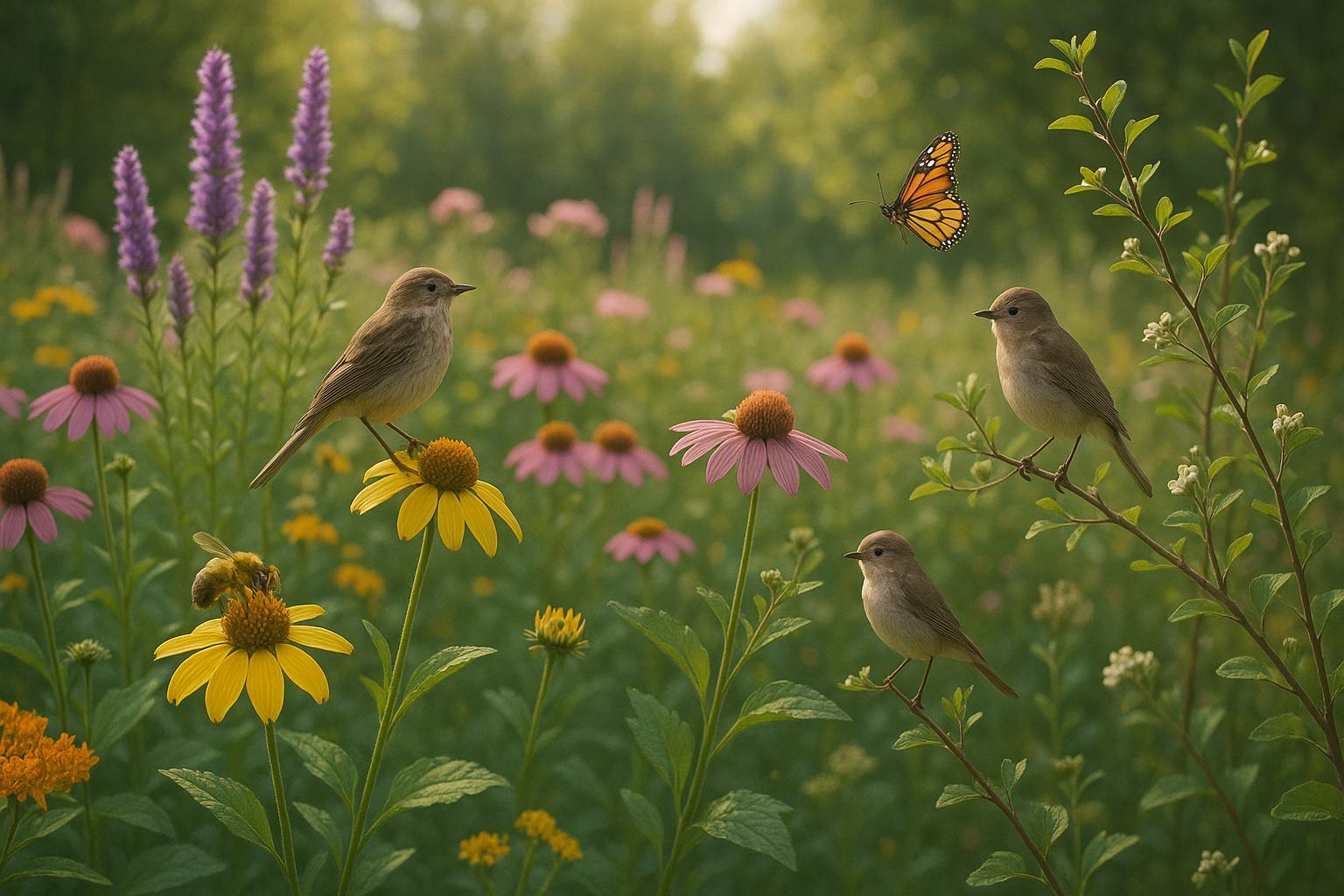 How to Monitor Wildlife in Native Plant Gardens