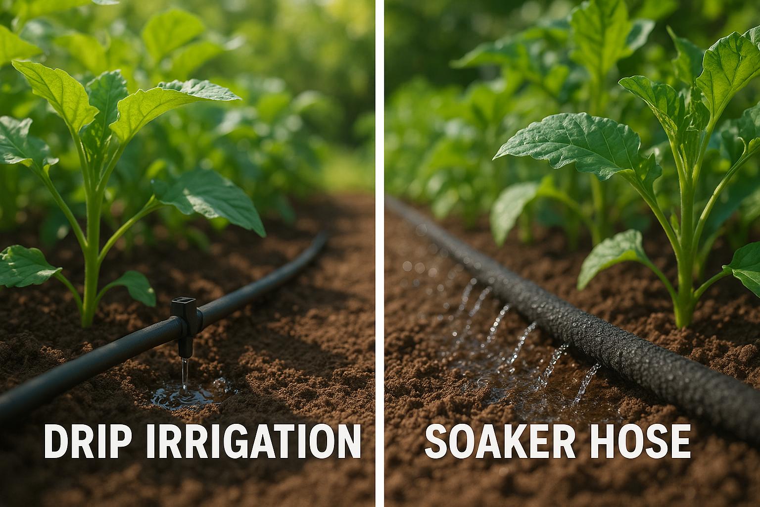 Drip Irrigation vs. Soaker Hoses