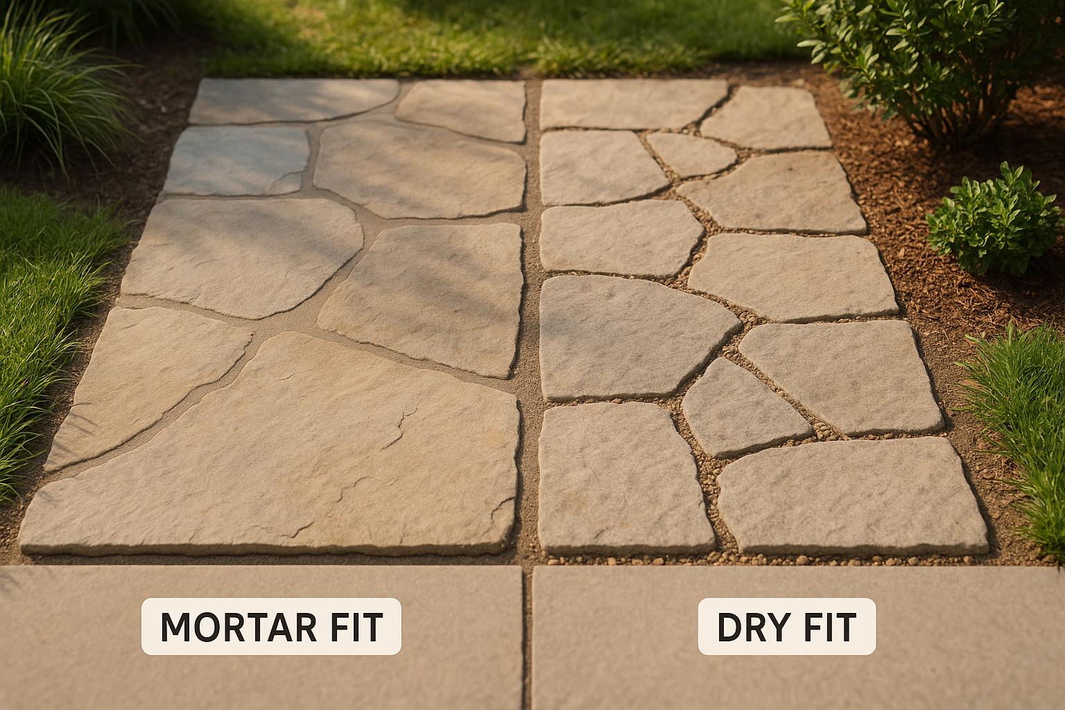 Mortar Fit Walkways vs Dry Fit Walkways