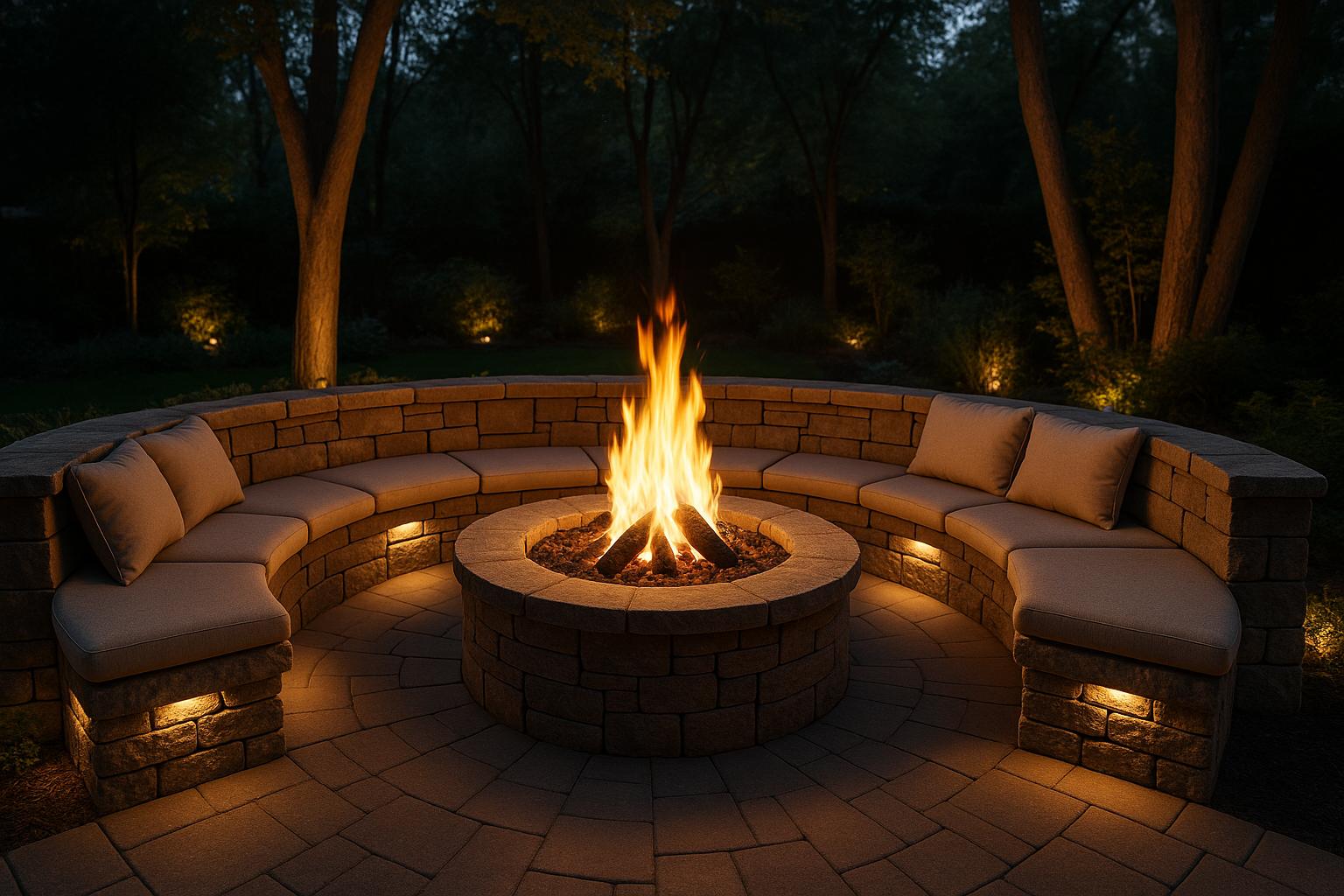 How to Add Built-In Seating to Fire Features