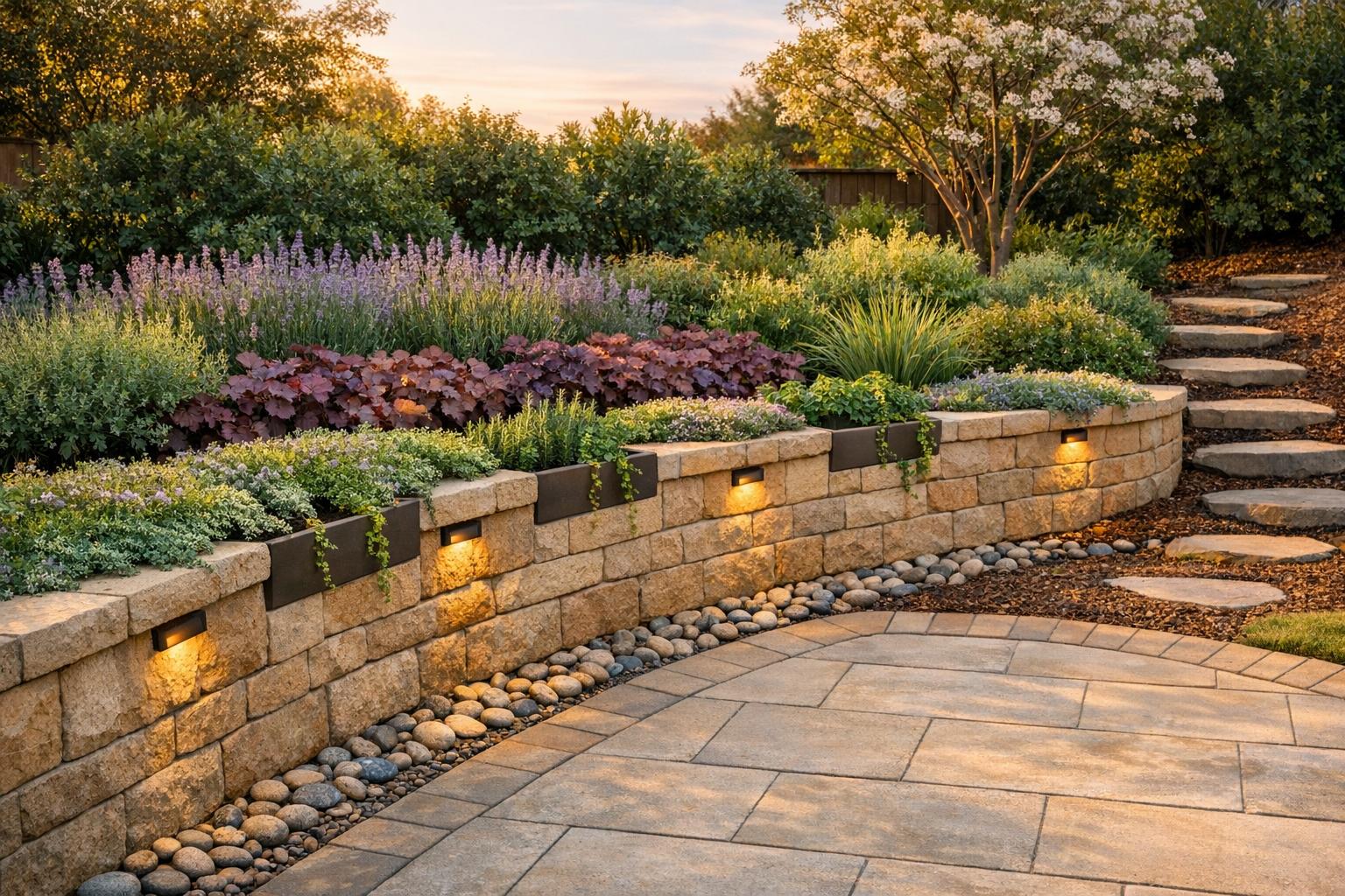 Blending Retaining Walls with Gardens: Tips