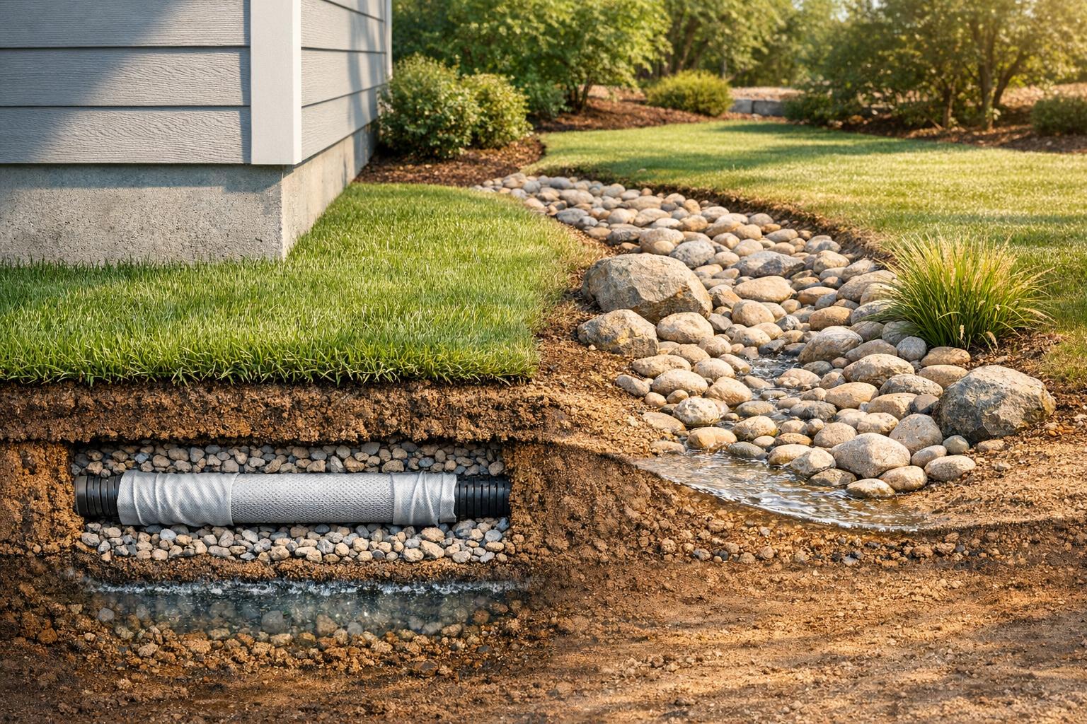 Drainage Pipes vs. Dry Riverbeds: Which Works Best?