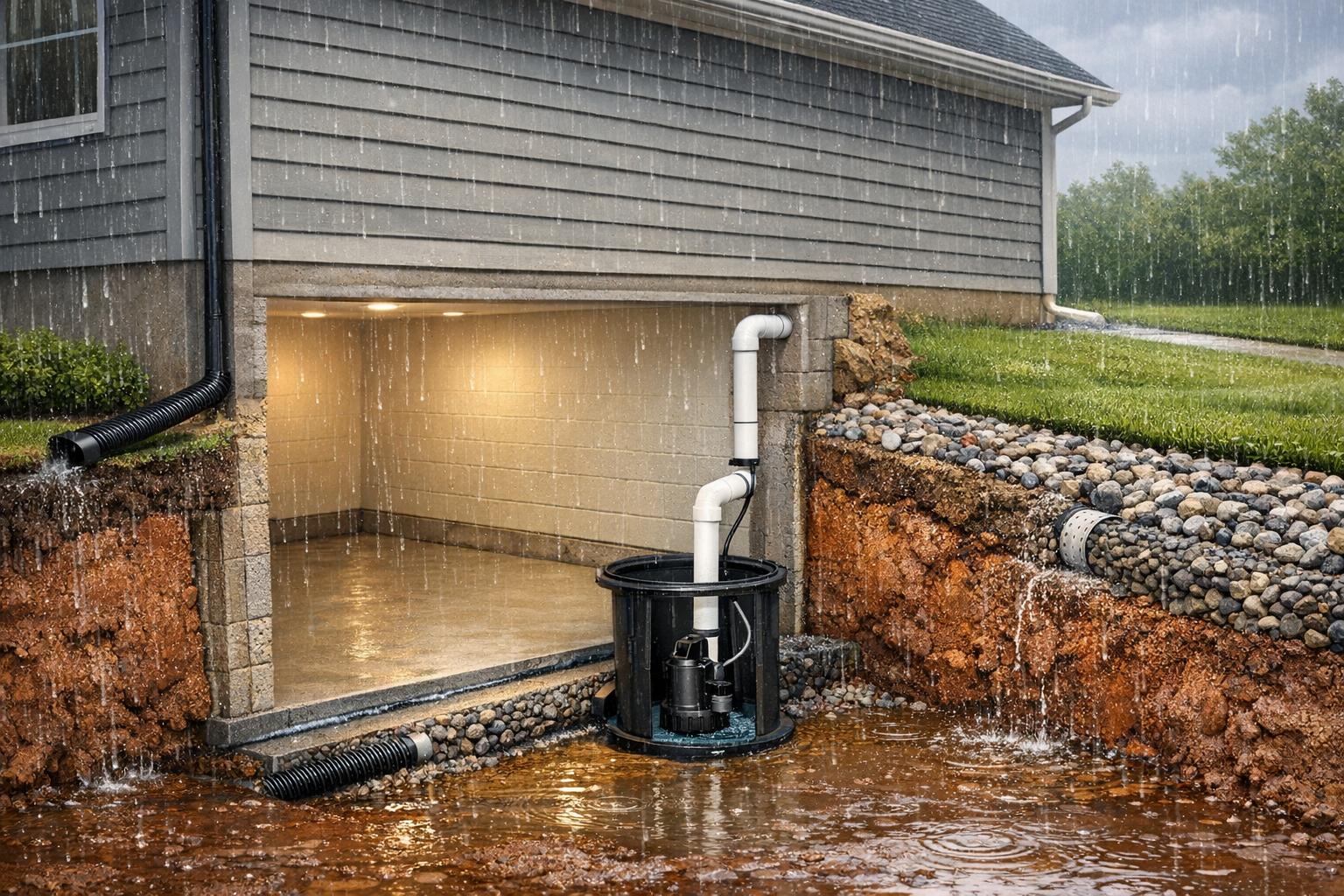 Best Drainage Systems for Maryland Basements