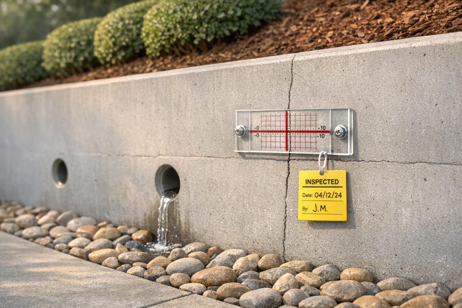 Long-Term Monitoring for Retaining Wall Stability