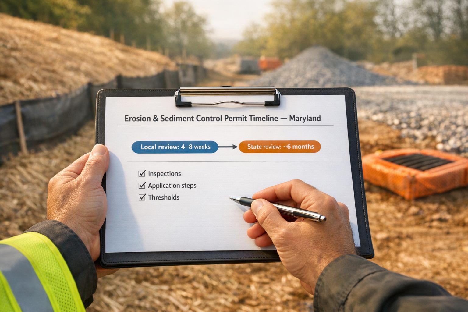 Erosion Control Permit Timeline in Maryland