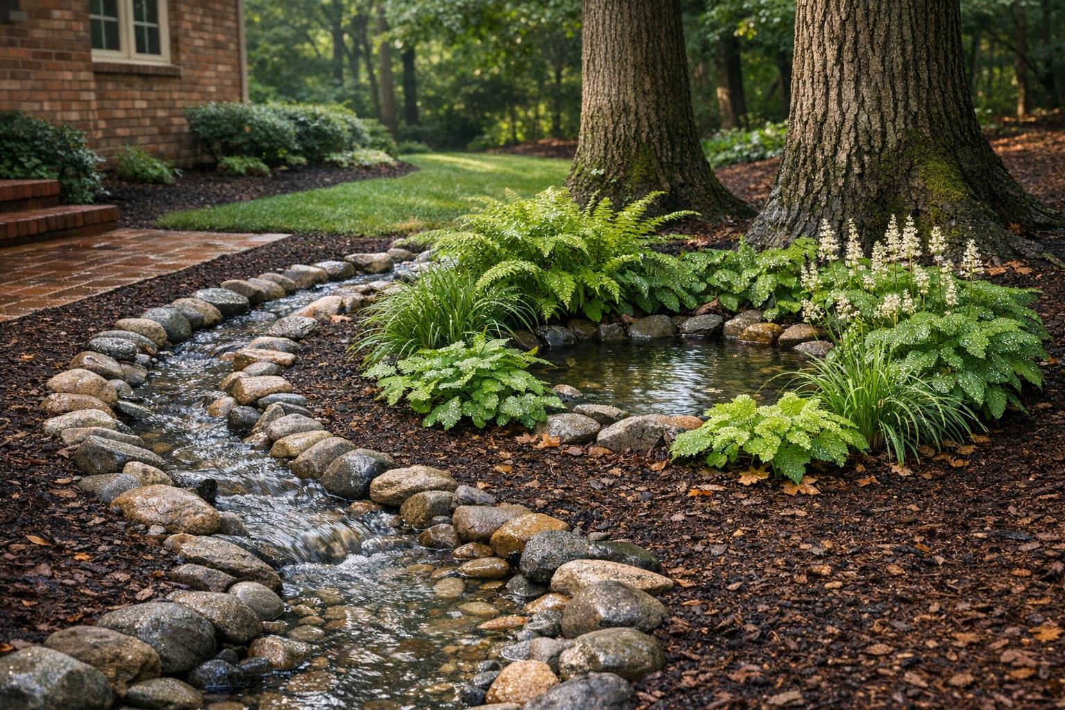 Fixing Drainage in Shade Gardens