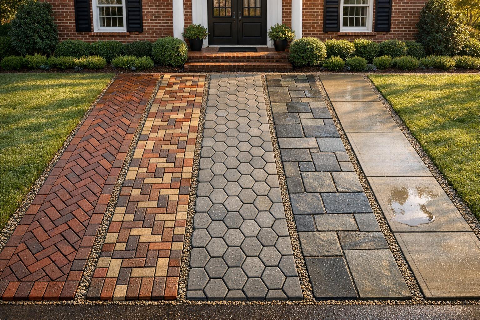 Geometric Walkway Designs for Maryland Homes