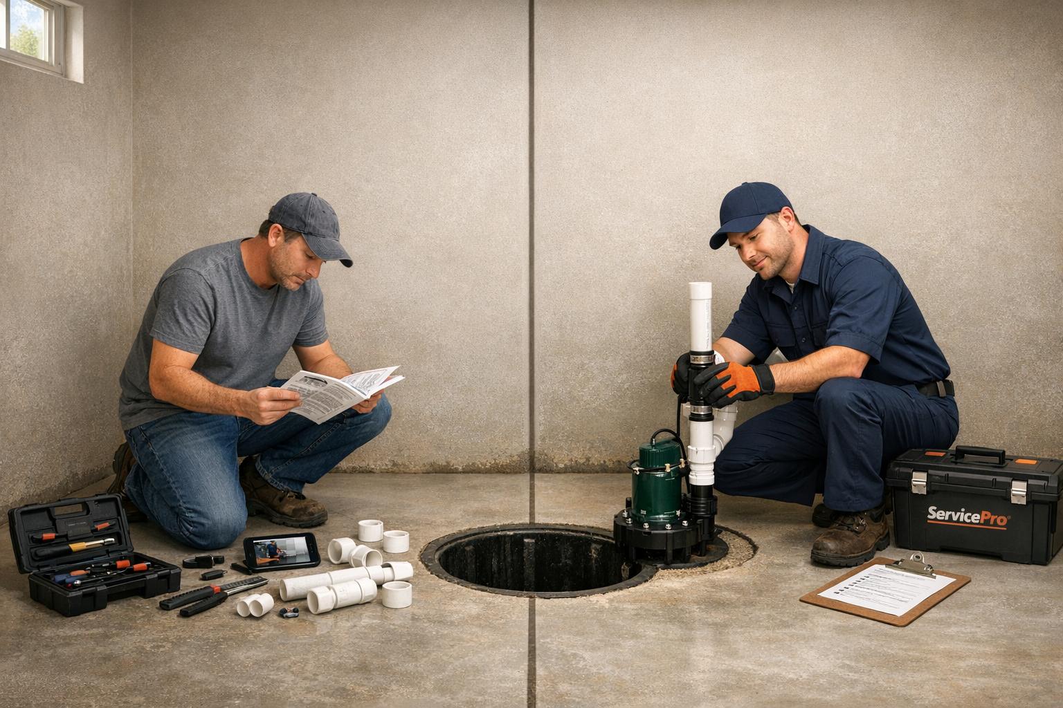 DIY vs. Professional Sump Pump Installation