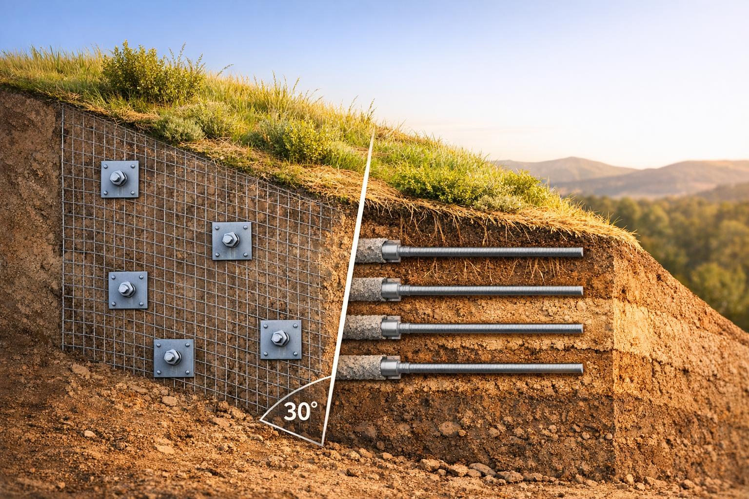 How Soil Nailing Prevents Erosion on Slopes