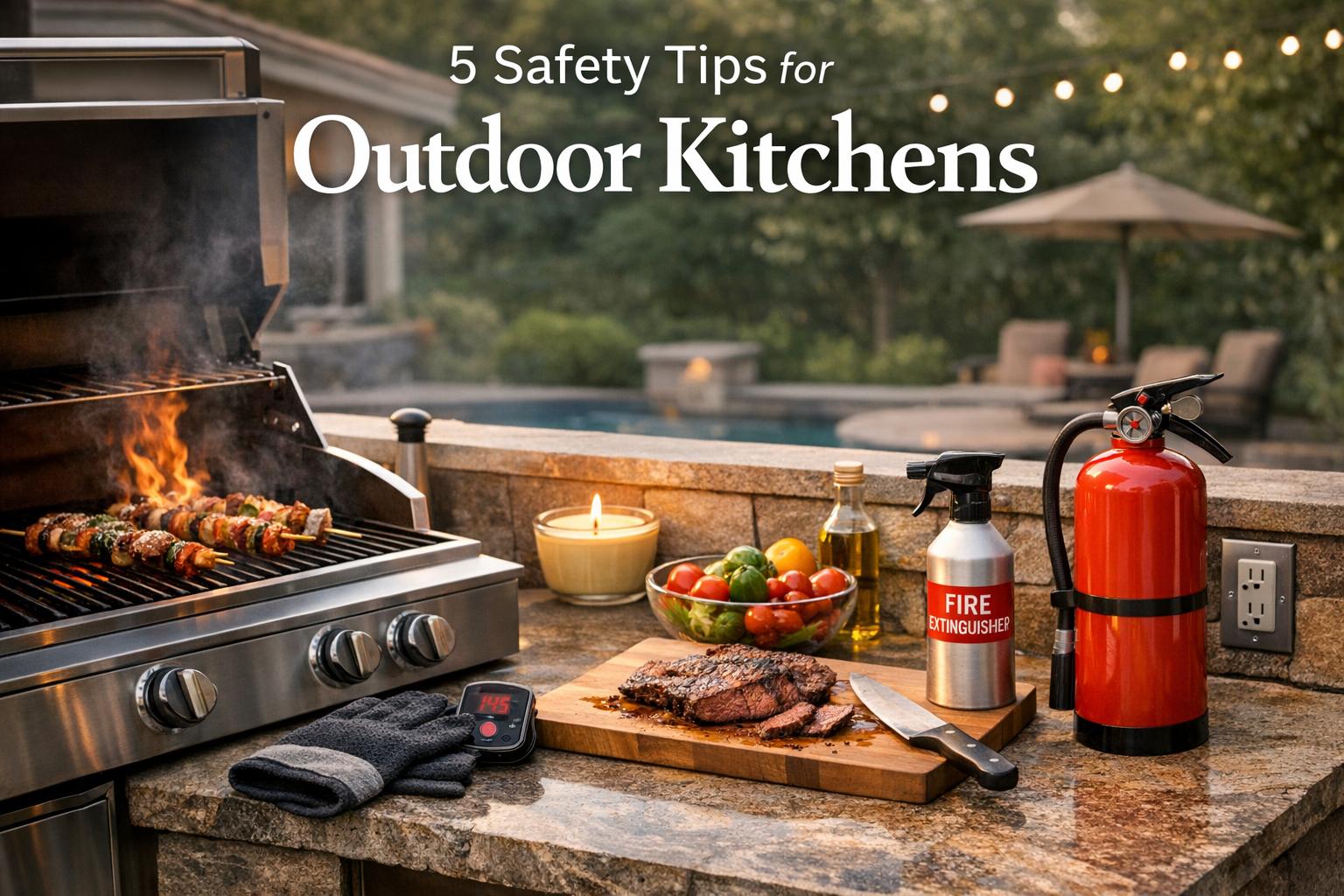 5 Safety Tips for Outdoor Kitchens