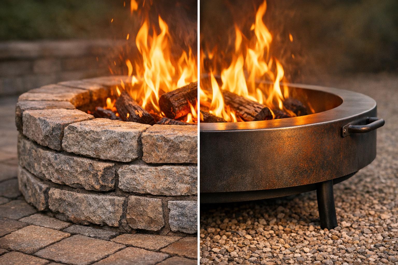 Stone vs. Metal: Fire Pit Material Comparison