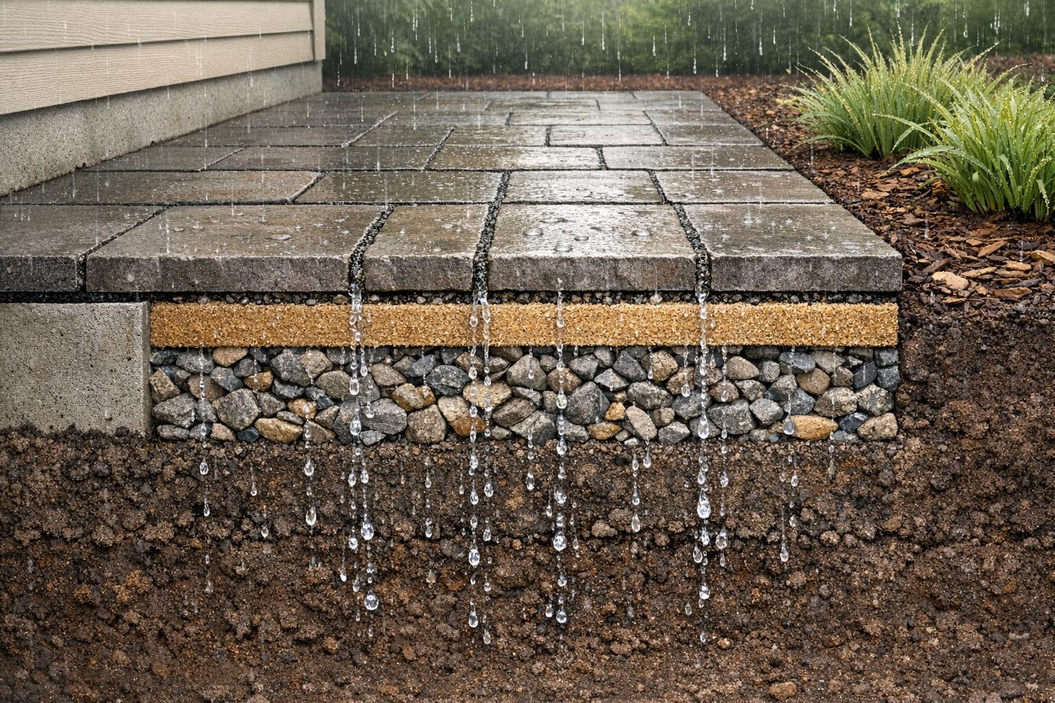 How Permeable Pavers Reduce Patio Runoff