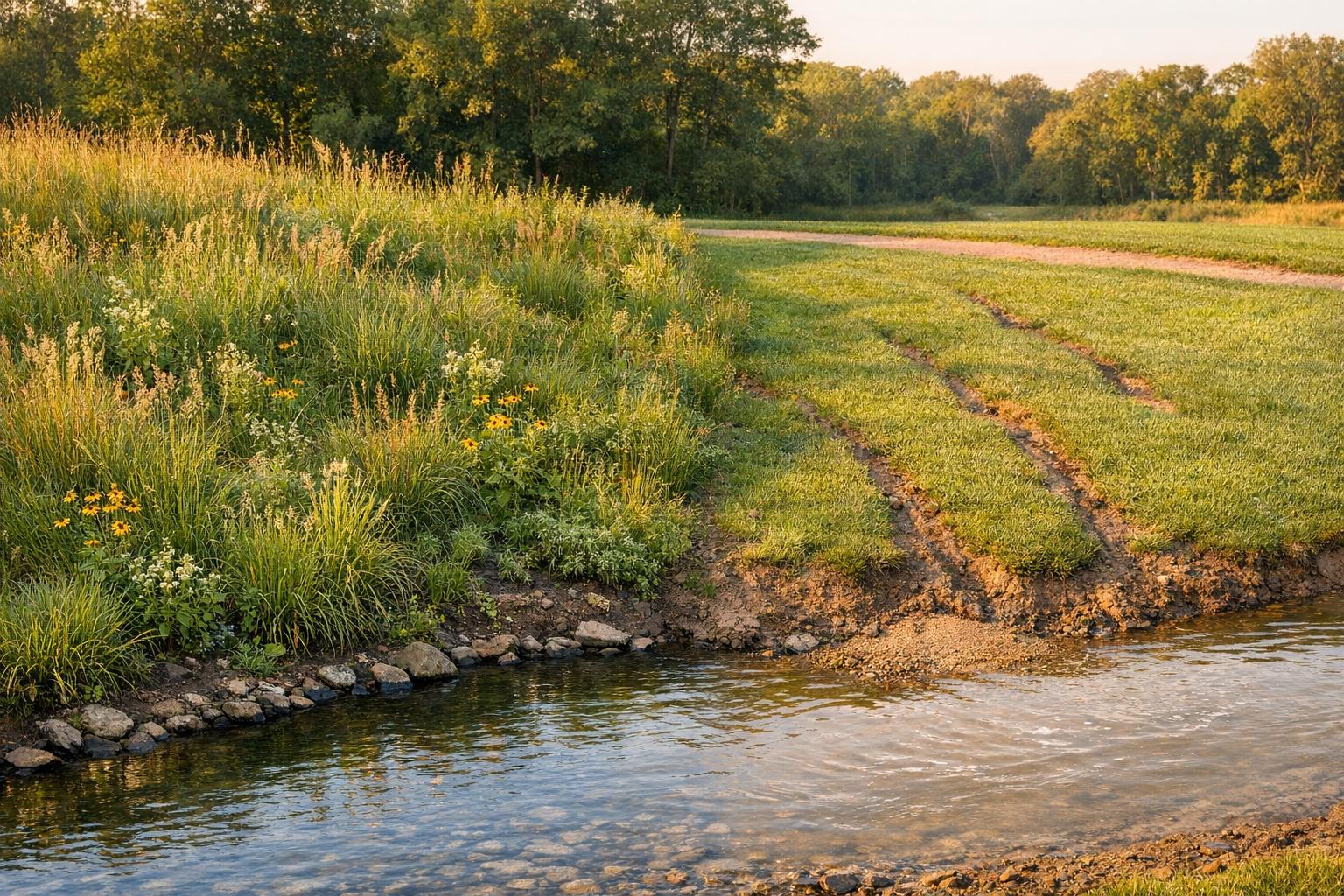 Native Plants vs. Turf Grass for Erosion Control