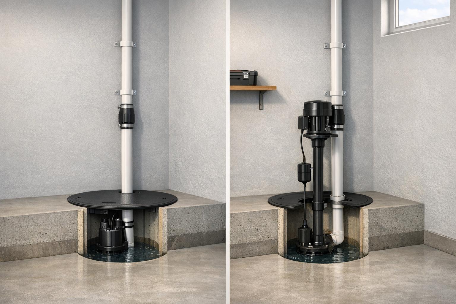 Submersible vs. Pedestal Sump Pumps