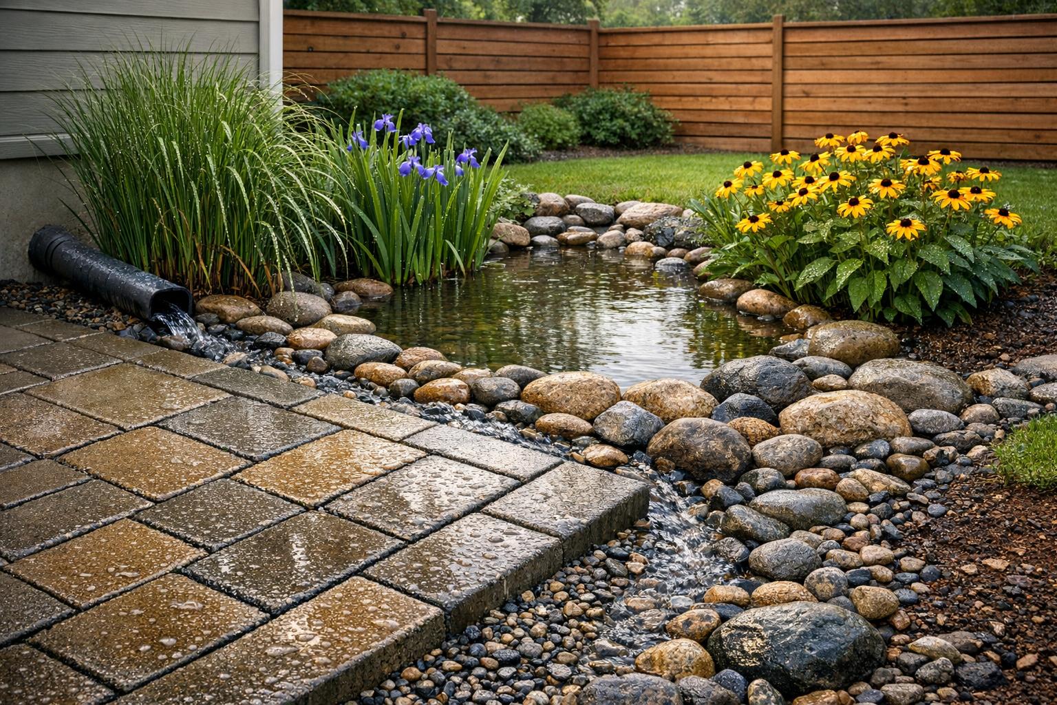 Rain Gardens with Permeable Patios: Design Tips