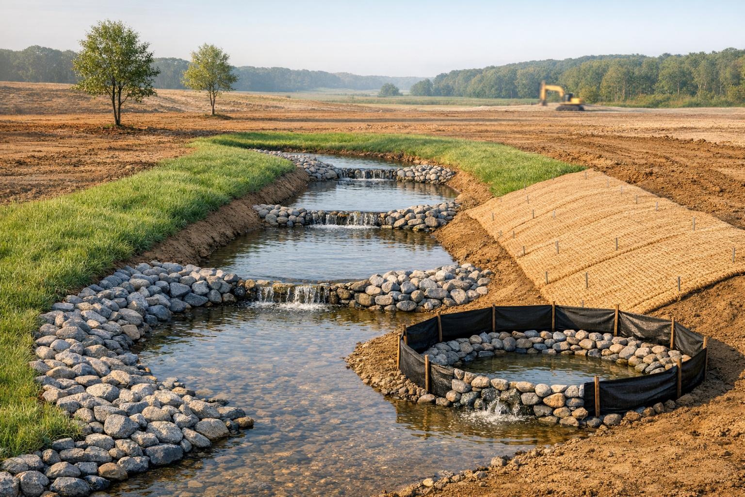 Top Erosion Control BMPs for Temporary Diversion Channels