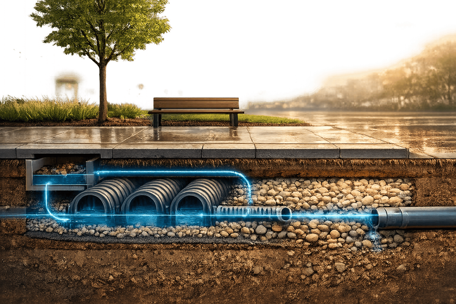 How Hybrid Stormwater Systems Work Underground