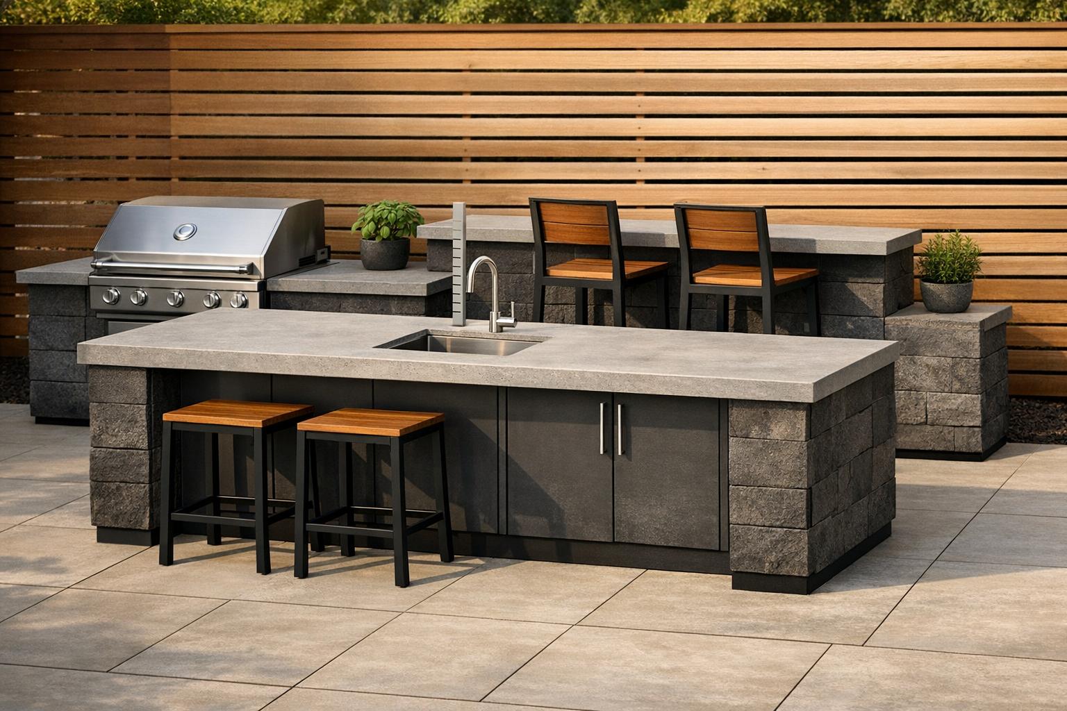 Countertop vs Bar Heights for Outdoor Kitchens