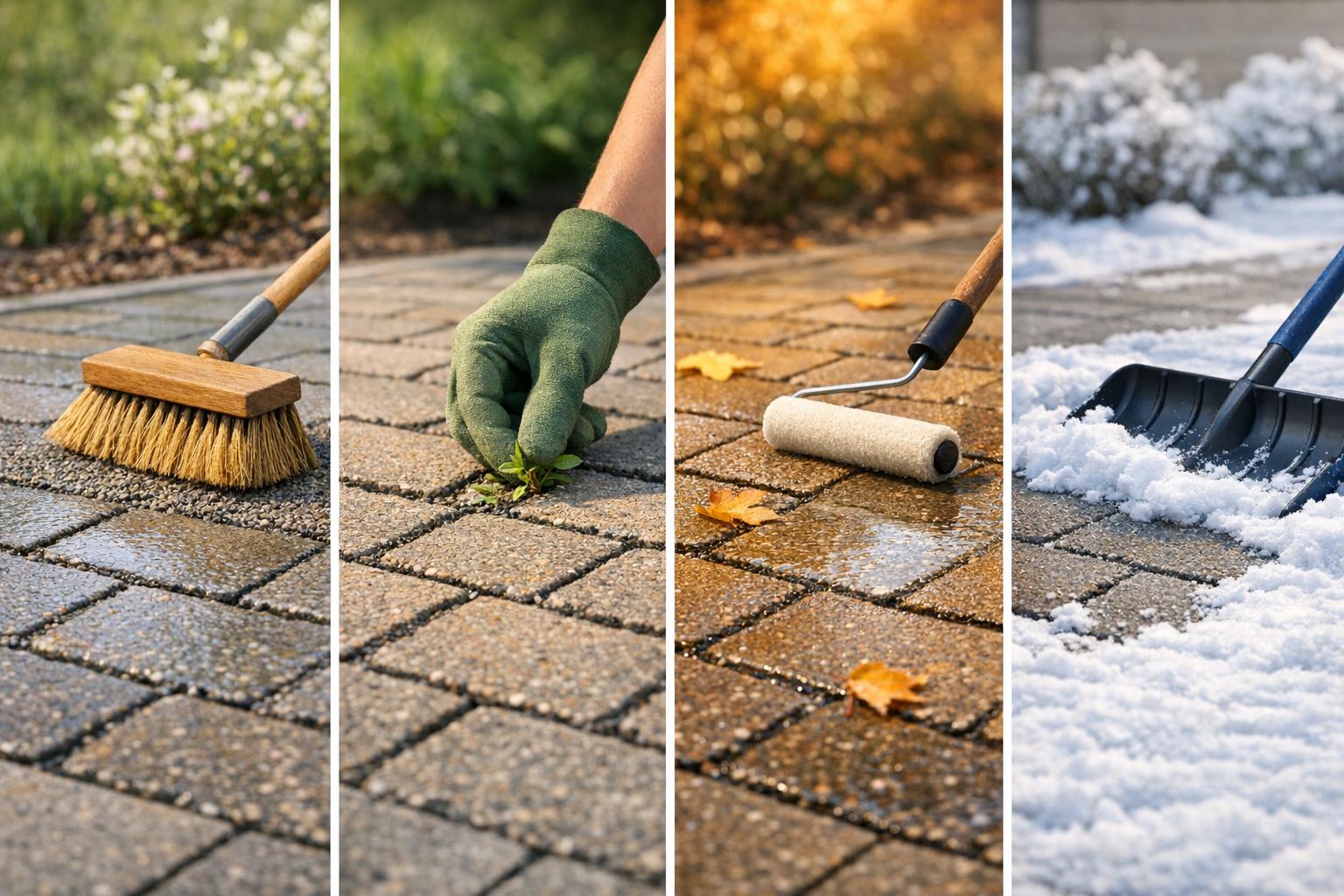 Seasonal Maintenance Tips for Permeable Pavers
