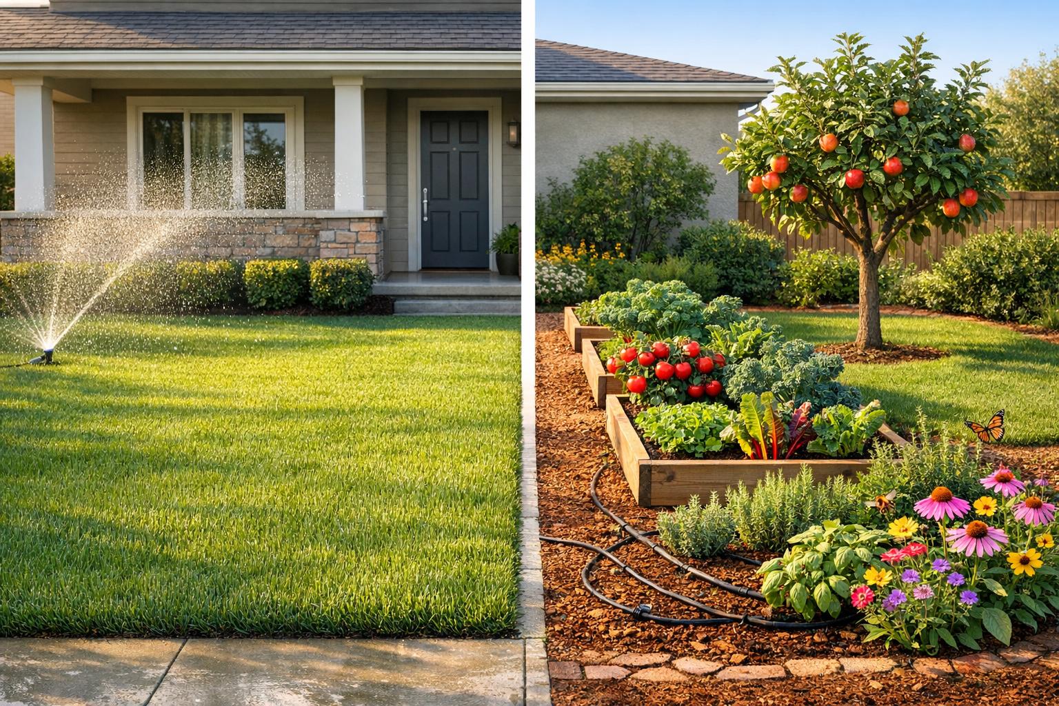 Edible Landscaping vs. Traditional Lawns