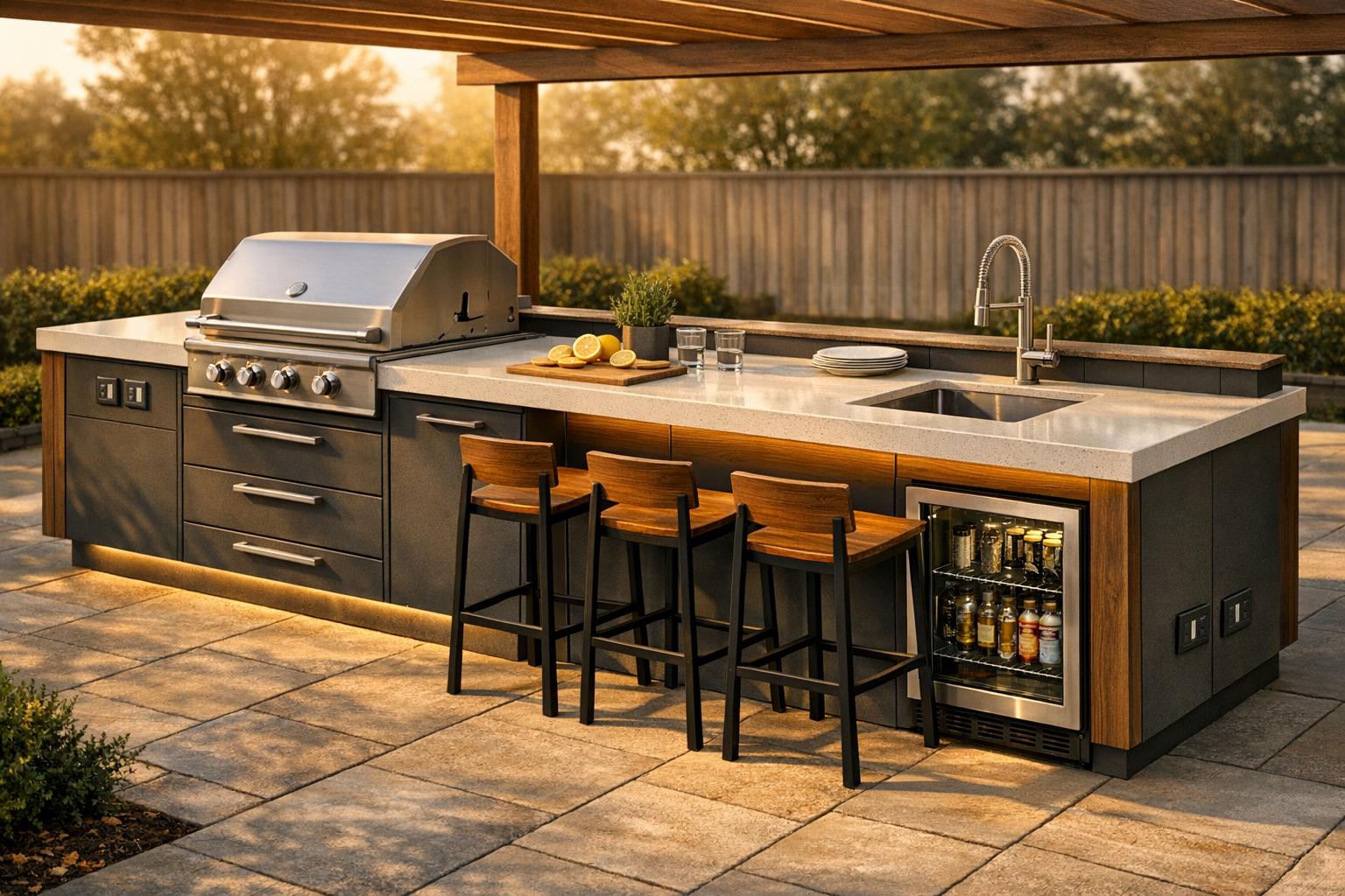 Top 7 Features for Custom Outdoor Kitchen Islands
