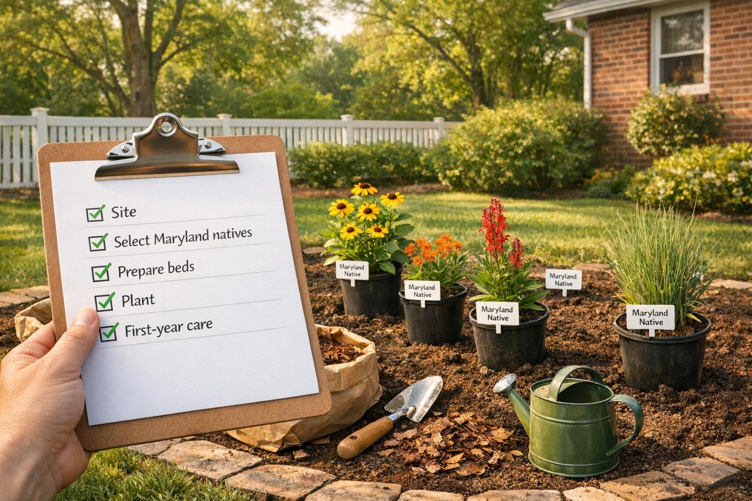 Checklist for Installing Native Plants
