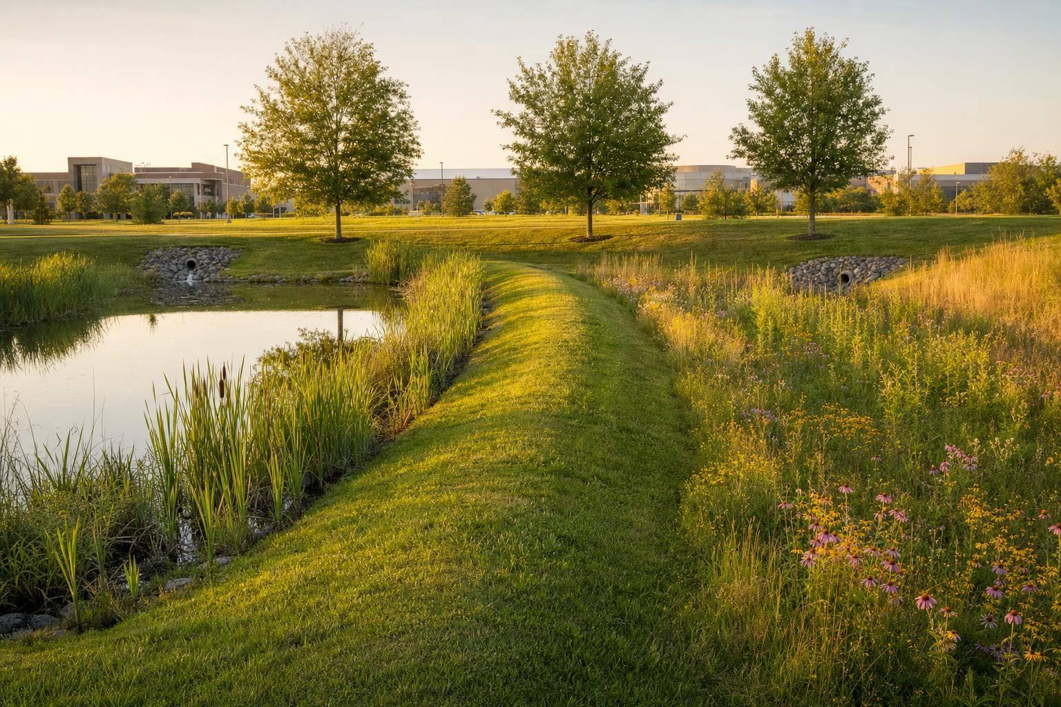 Retention vs. Detention Basins: Planting Differences