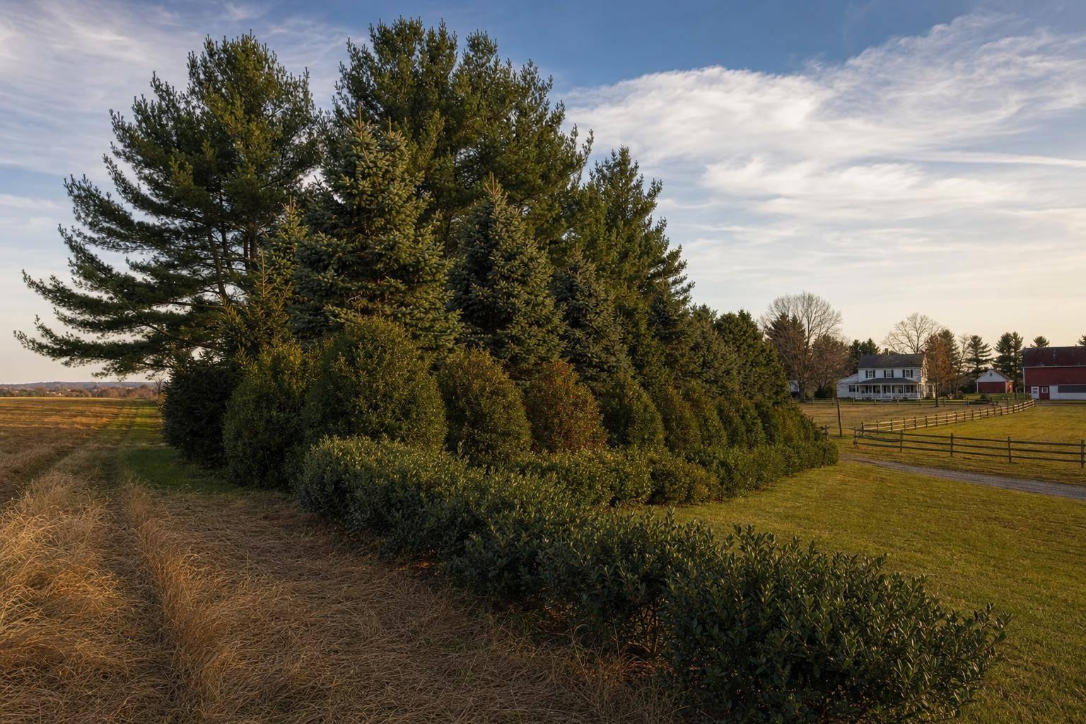 Best Trees for Maryland Windbreaks