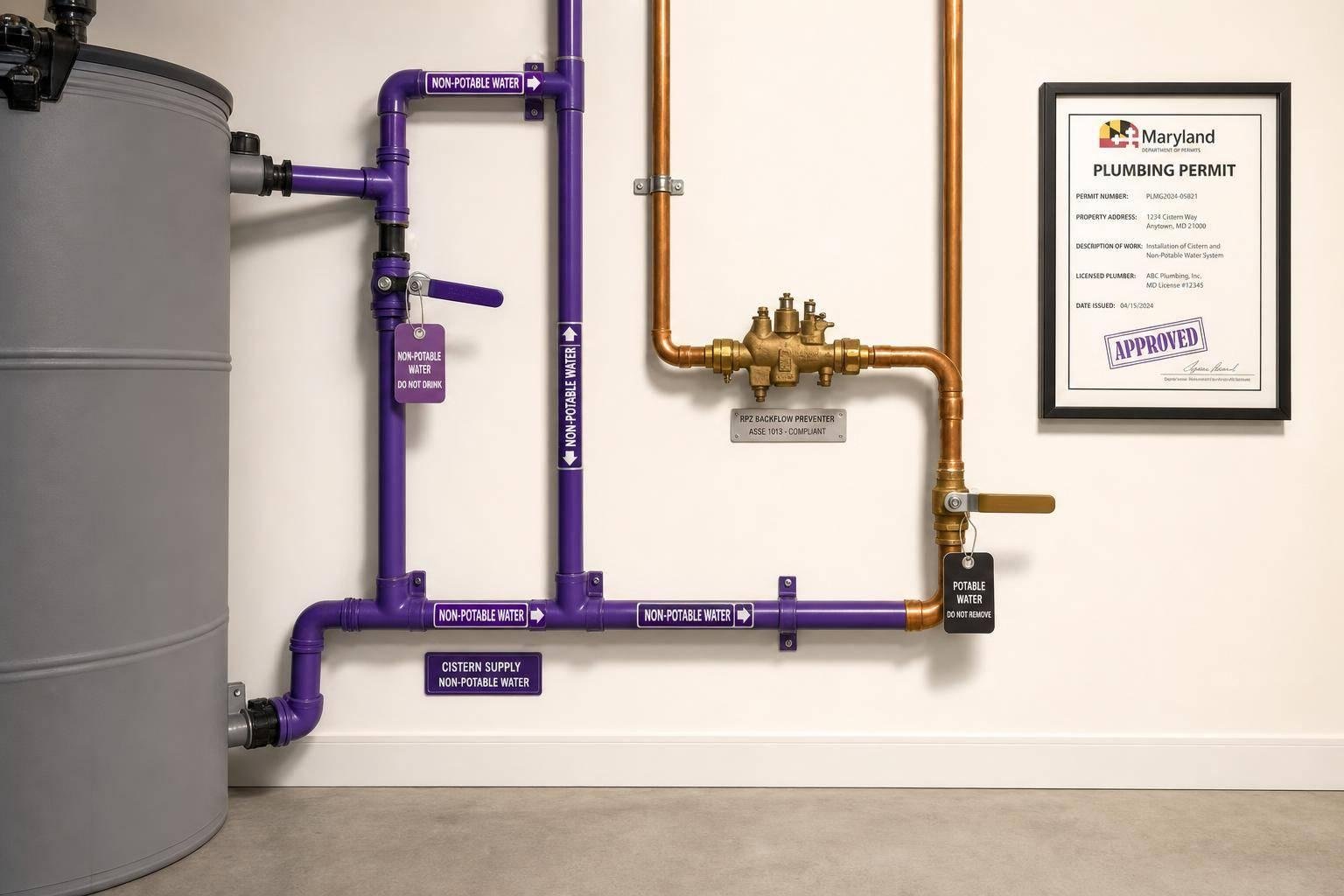 Maryland Cistern Plumbing Code: Common Questions