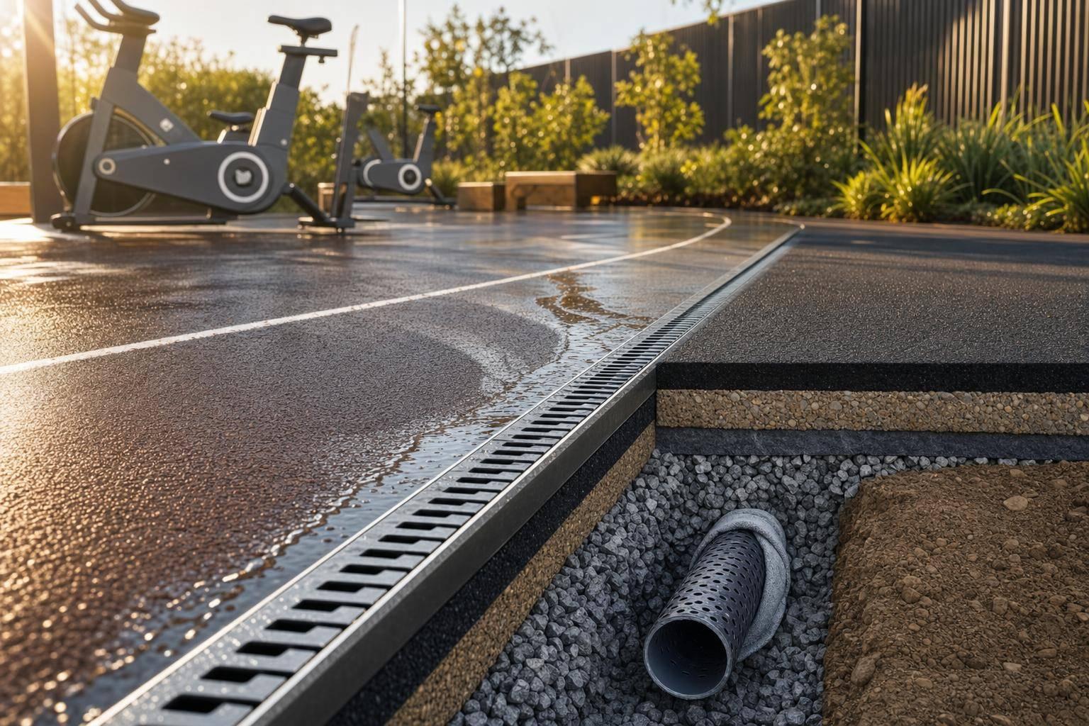 Solving Drainage Issues in Outdoor Cardio Zones