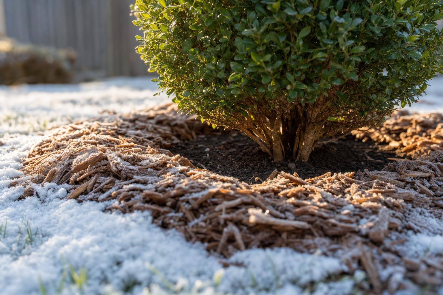 How Mulch Protects Shrubs in Winter