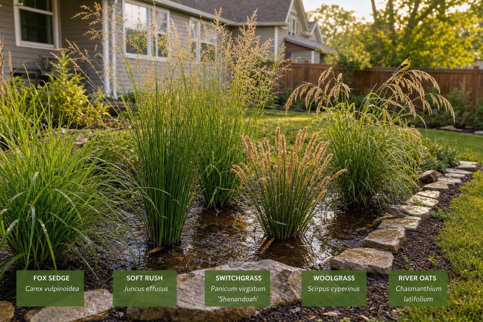 Top 5 Native Grasses for Wet Maryland Landscapes